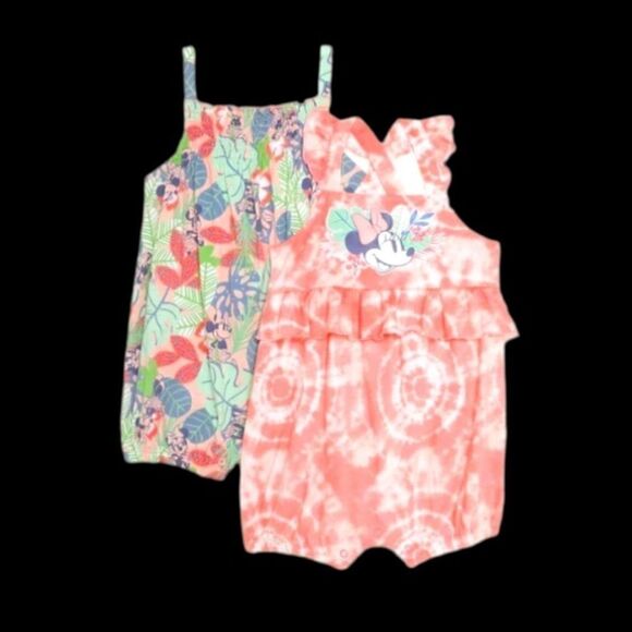 Baby Girl Clothing Bundle Romper Dress Pants Tank Shorts 8-Pc Bundle Size 3-6M - Picture 10 of 11